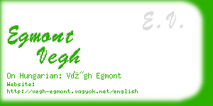 egmont vegh business card
